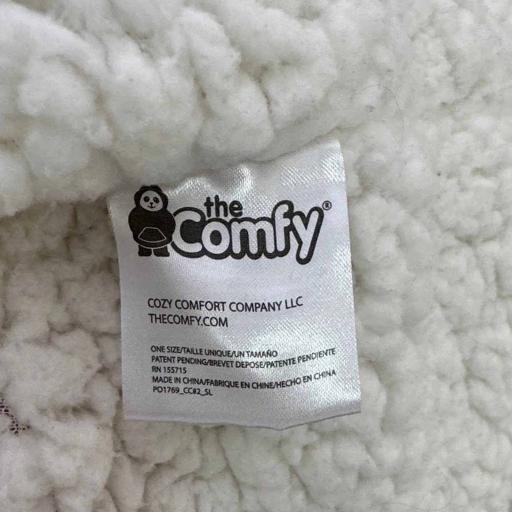 The Comfy Pink Sherpa Lined Wearable Blanket Hoodie Oversized Cozy One Size - Picture 4 of 9